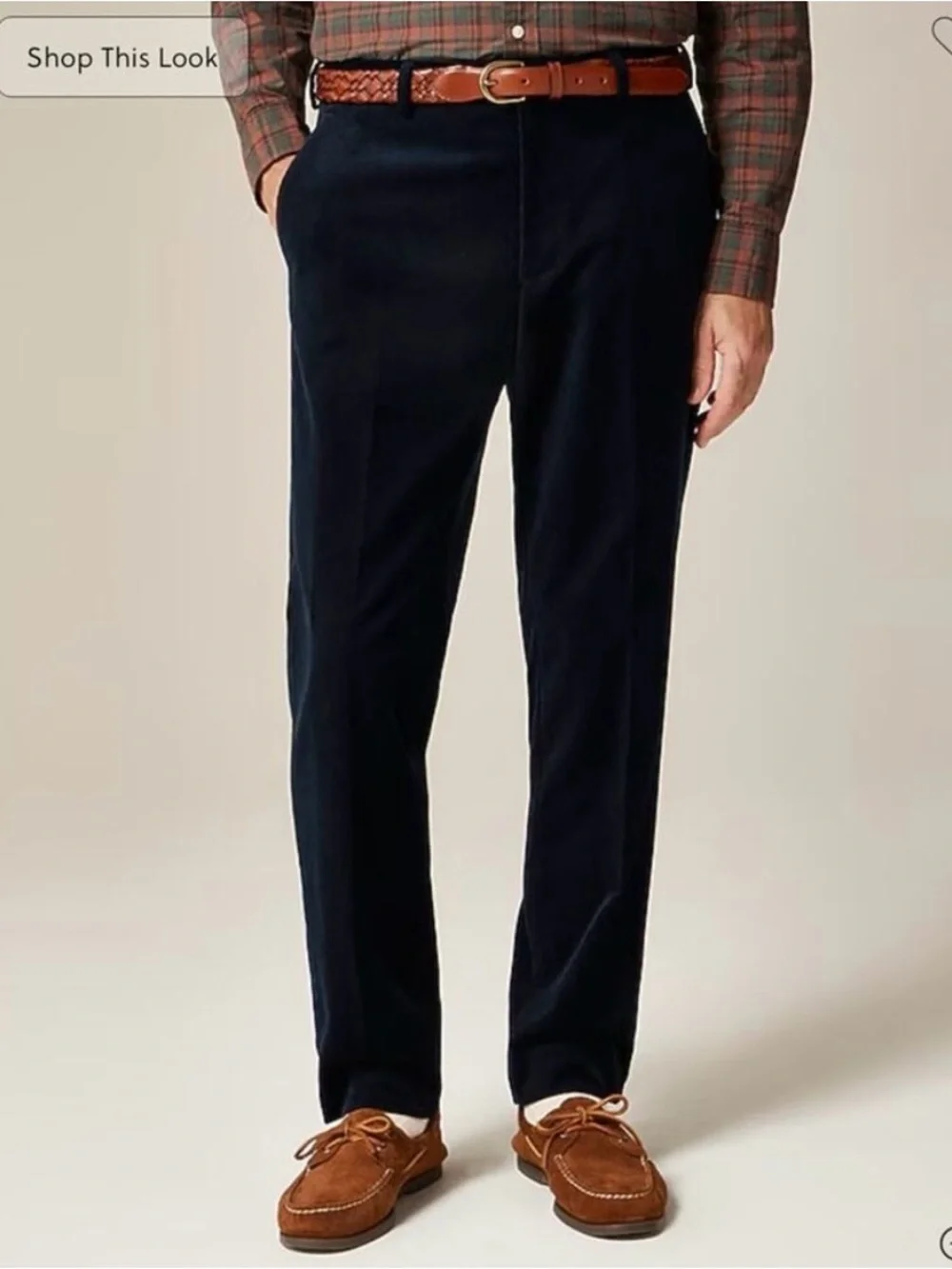 J. CREW Ludlow Slim-fit suit pant in Italian corduroy Navy Size 34 CL279